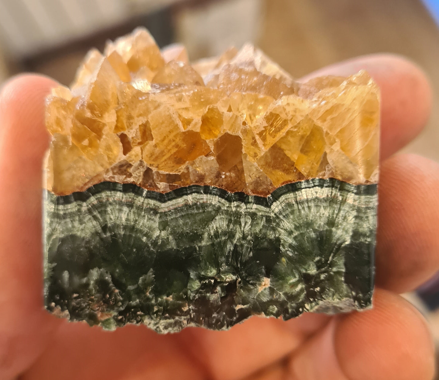 Seraphinite plates