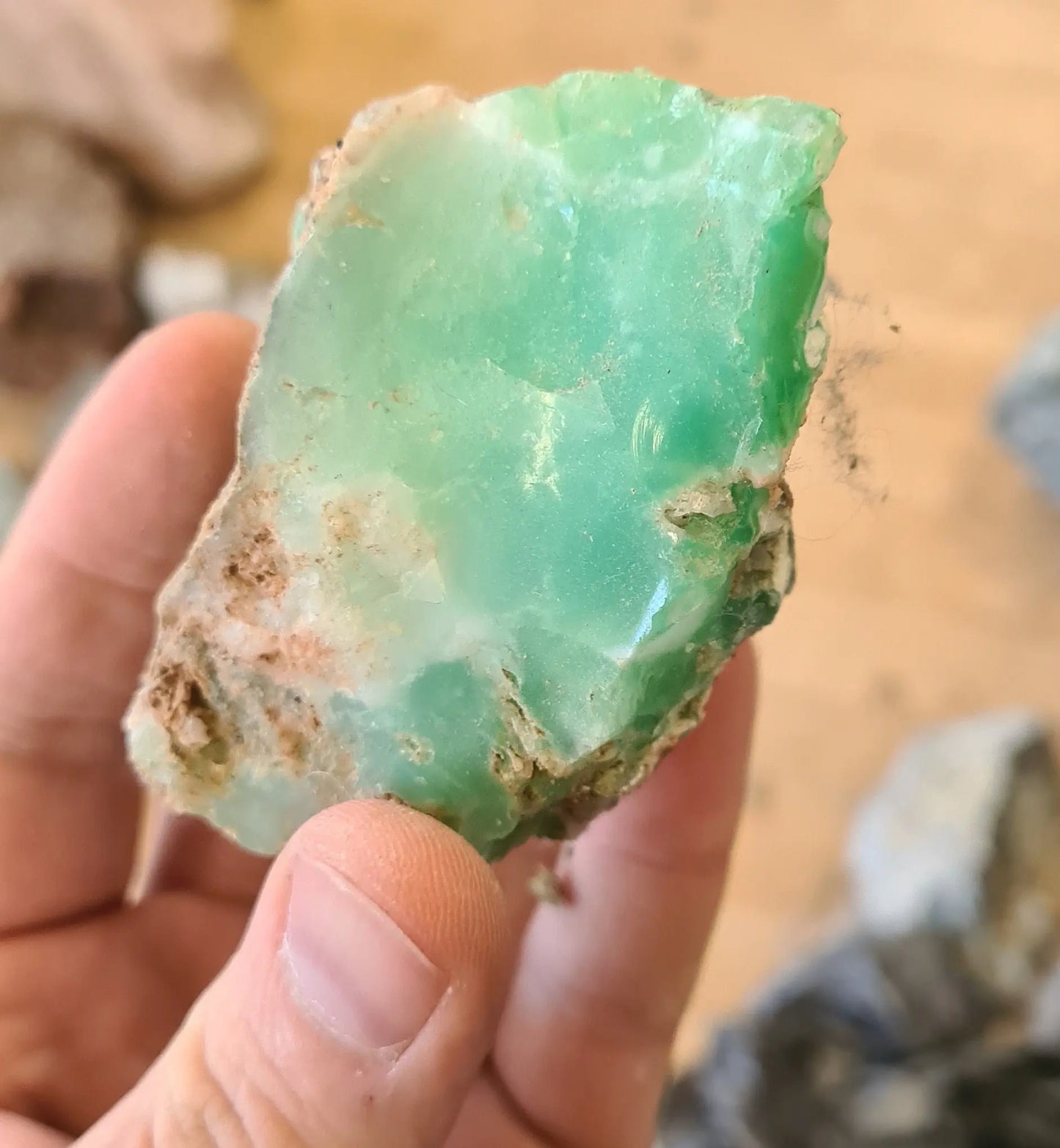 Grande chrysoprase Cristal Roche