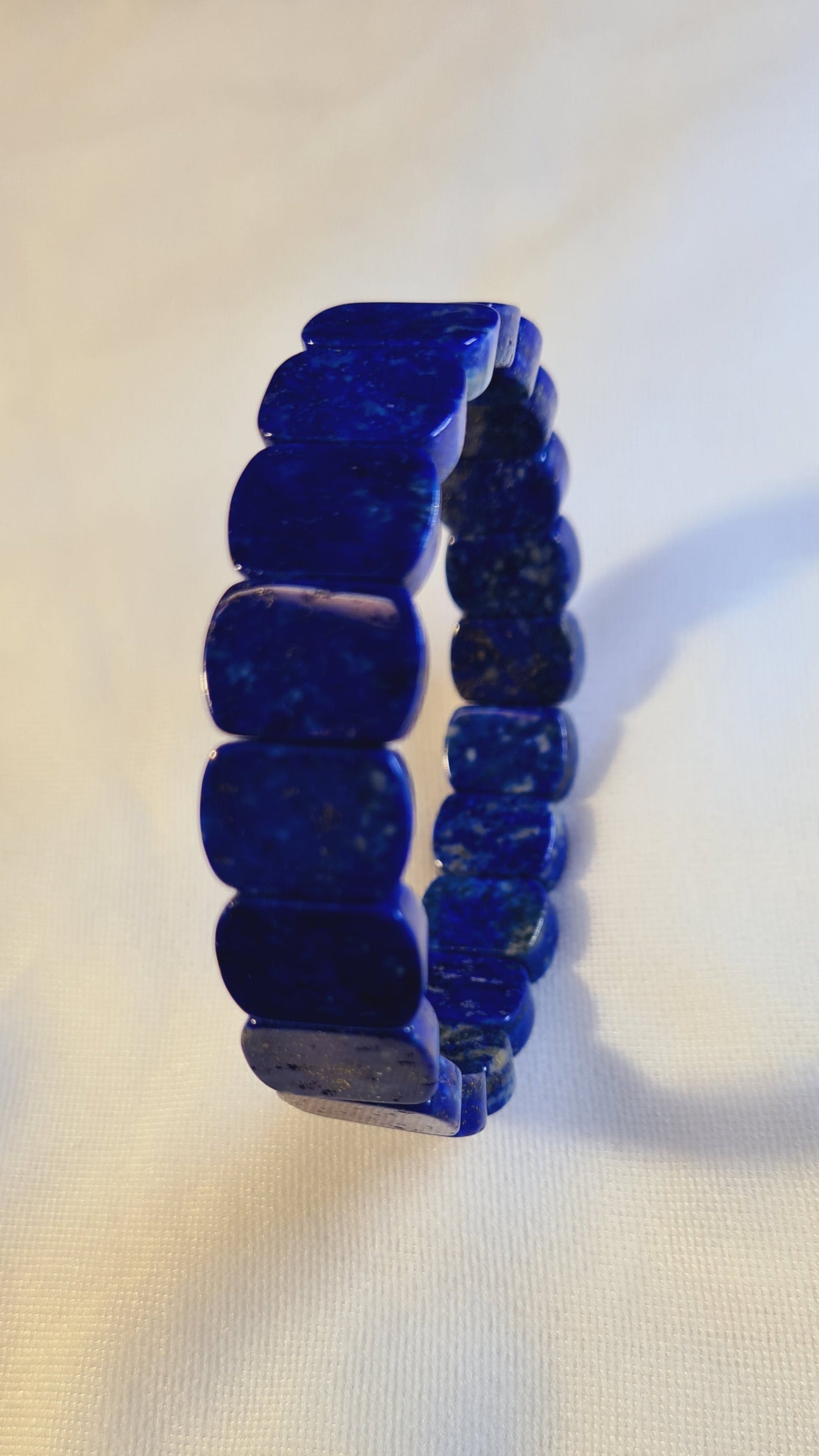 Bracelets plat de lapis lazuli 17cm