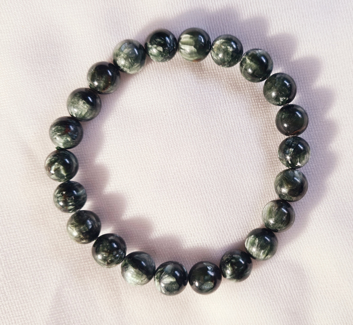 Seraphinite Bead Bracelets 9mm / 20cm