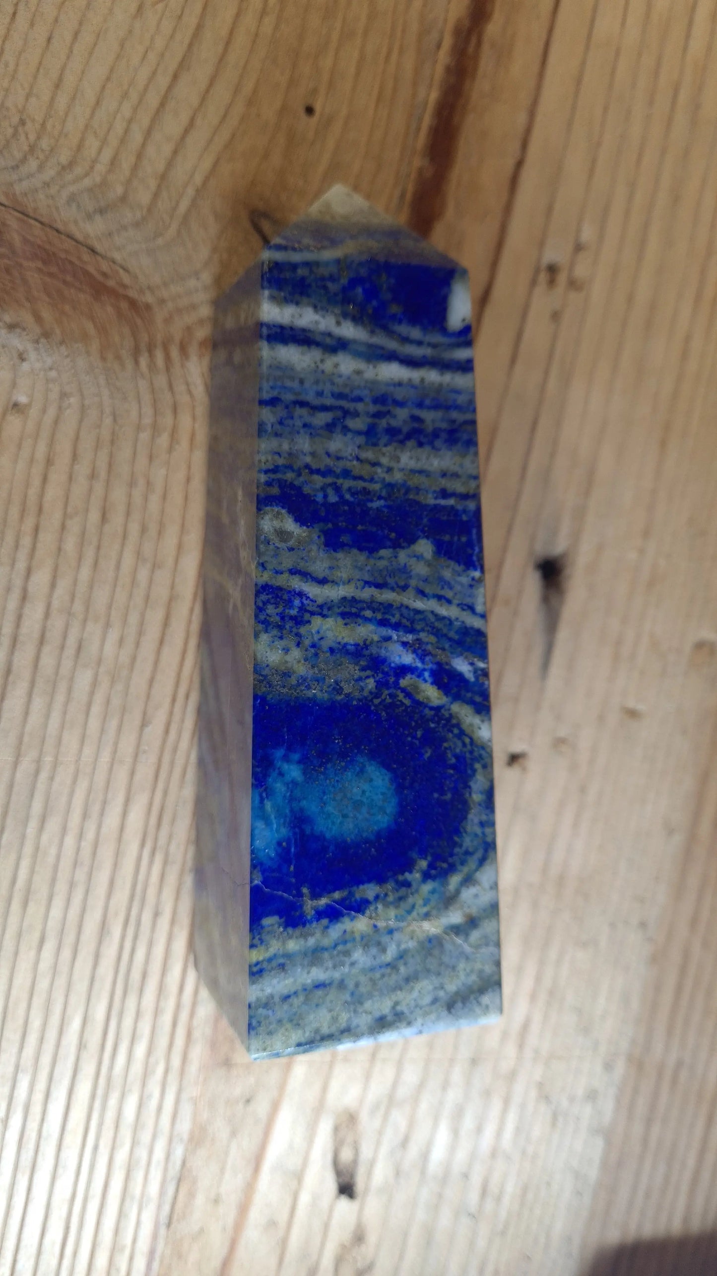 Tour / Obélisque 4 faces, 12cm, lapis-lazuli Cristal Roche