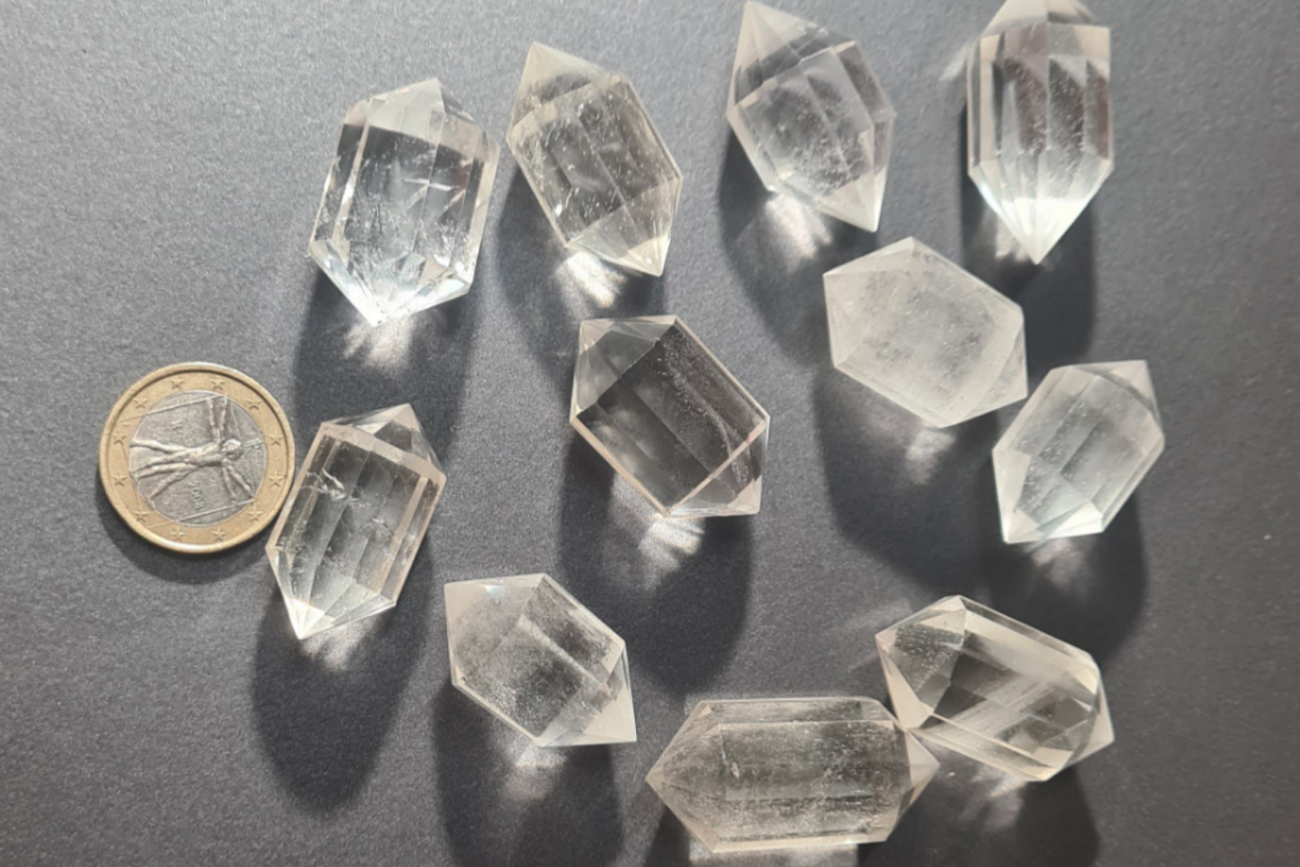 Petits cristaux de quartz 12 faces