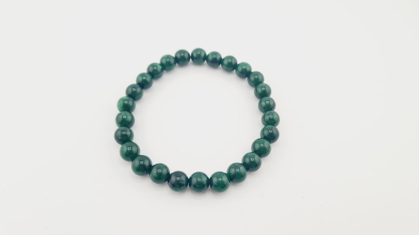 Bracelet en jade néphrite de Chine 8mm