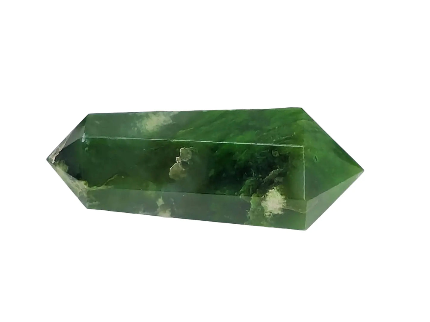 Vogel en jade néphrite du Canada Cristal Roche