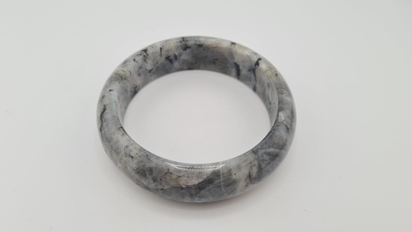 Bracelet massif "jonc" en labradorite