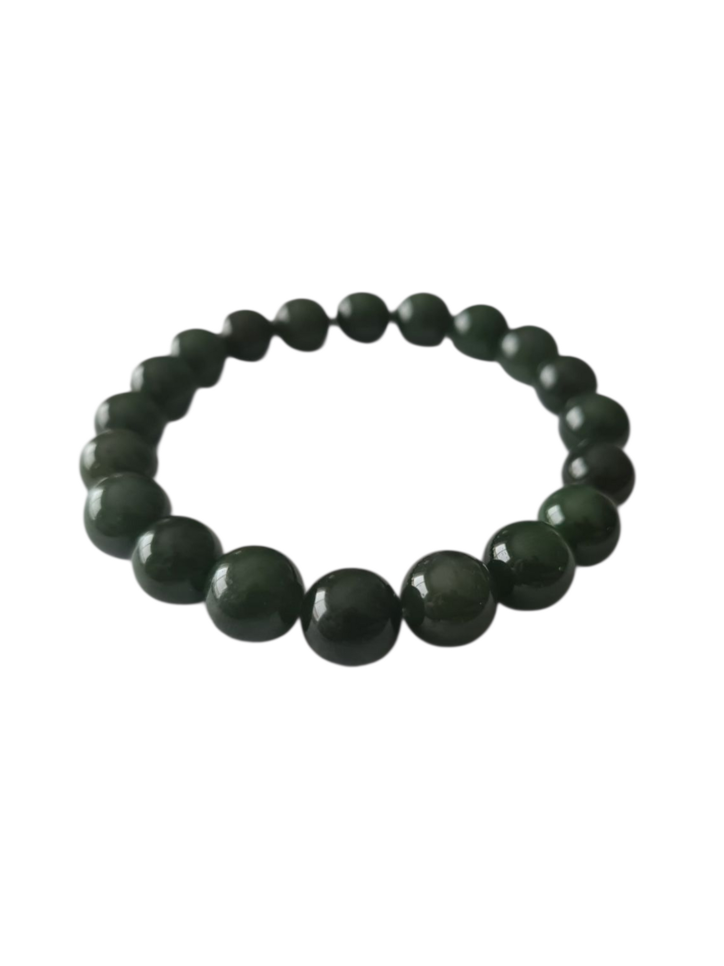 Bracelet en jade néphrite de Sibérie 8mm