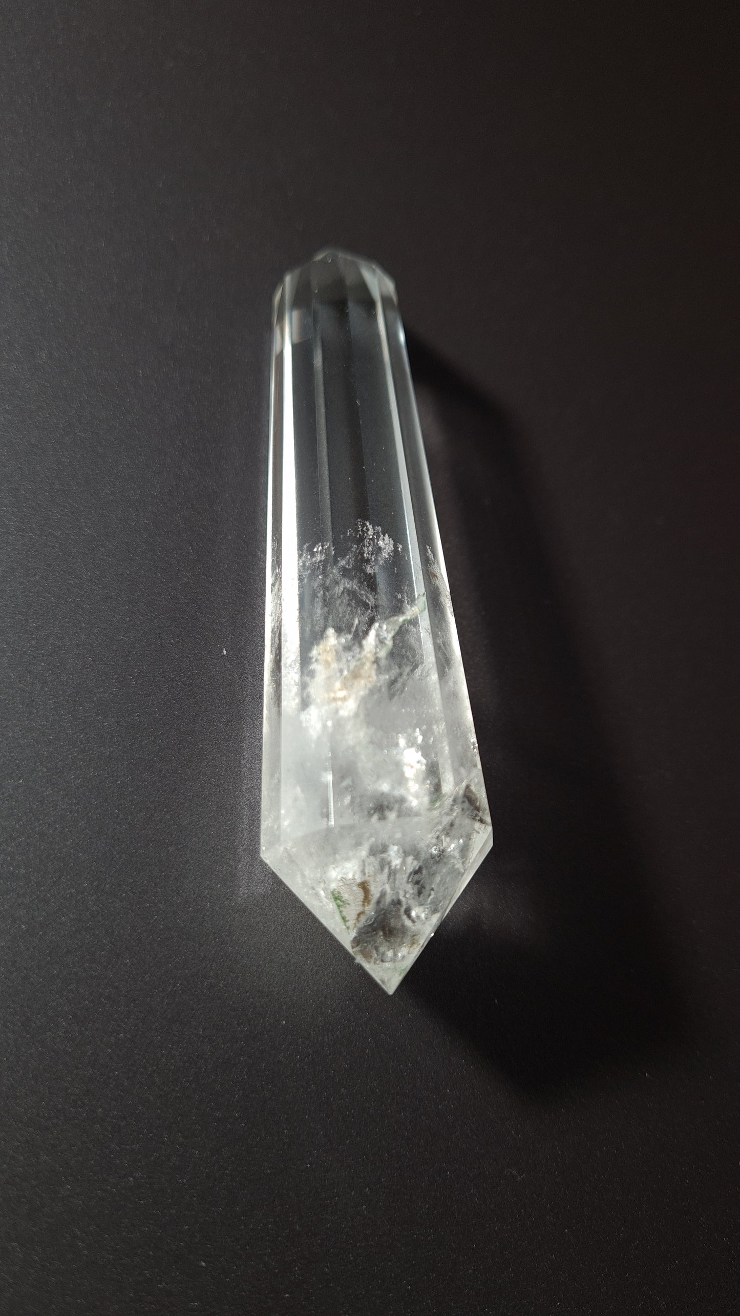 Cristal de quartz - 12 faces - 9.3 x 2.2 cm - 57.8g