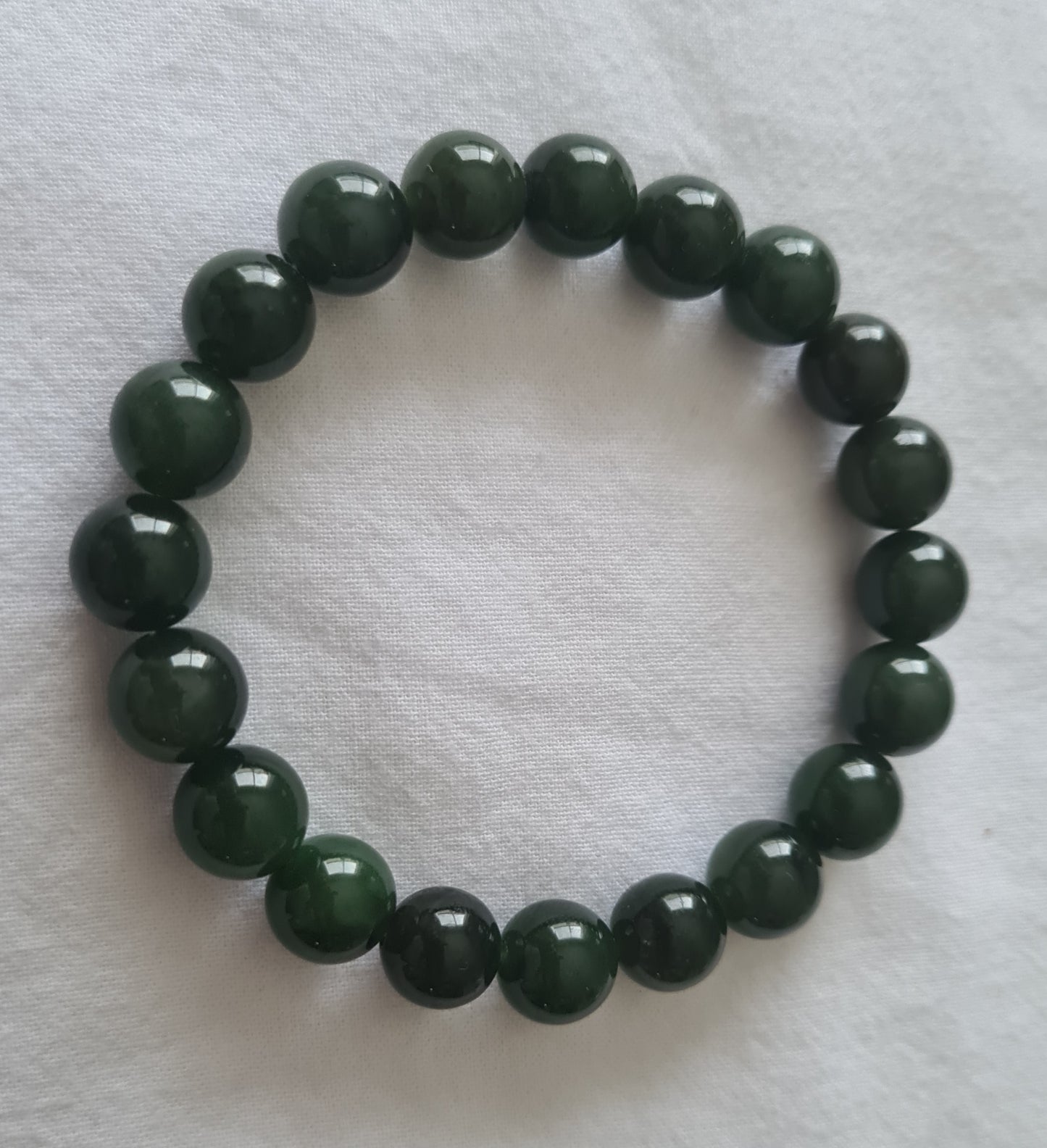 Bracelet en jade néphrite 8mm