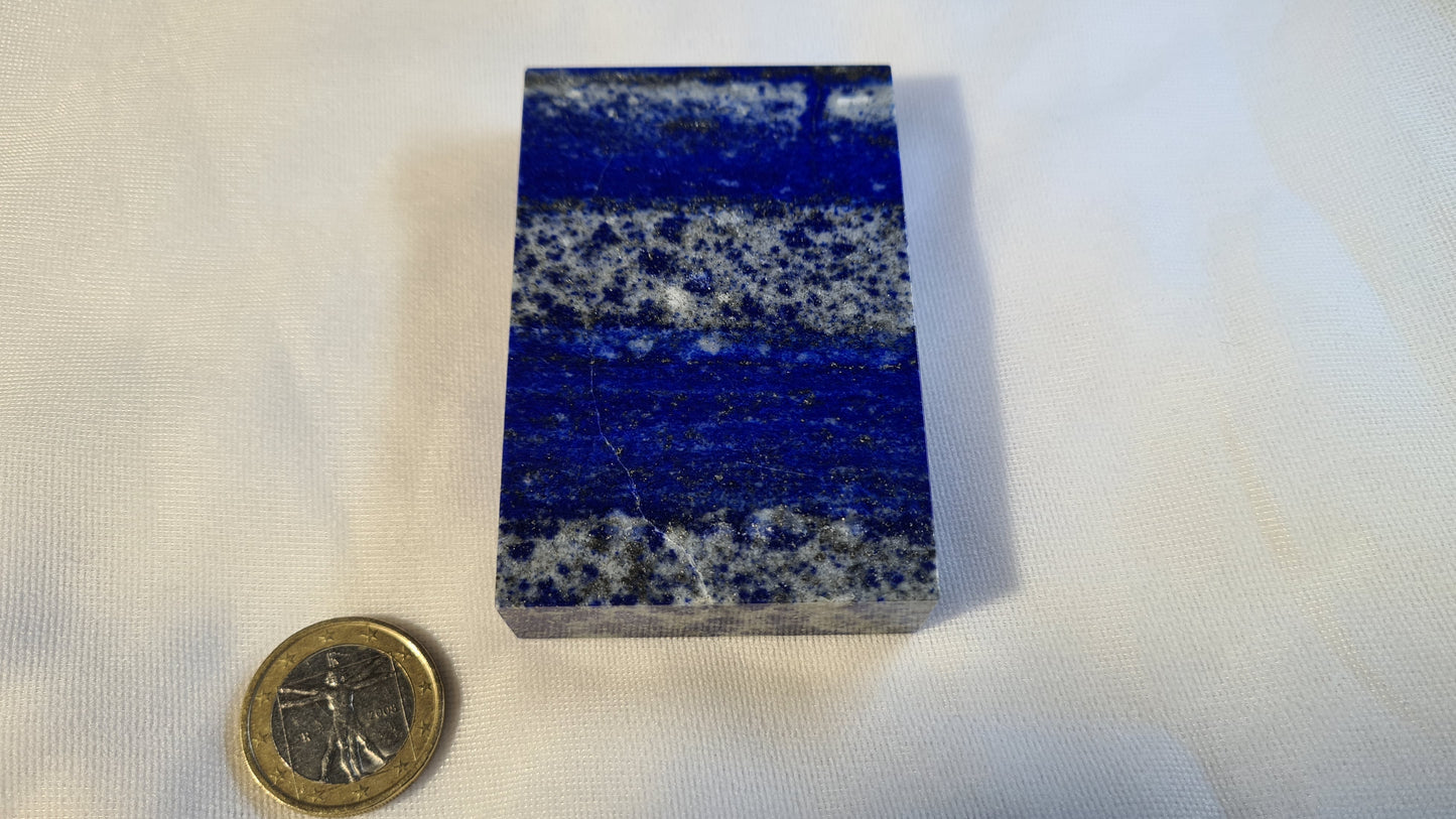 Plaque de lapis lazuli 1.3x5x7.5cm