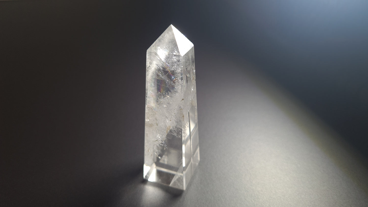 Quartz crystal tower 4 faces 7.9cm