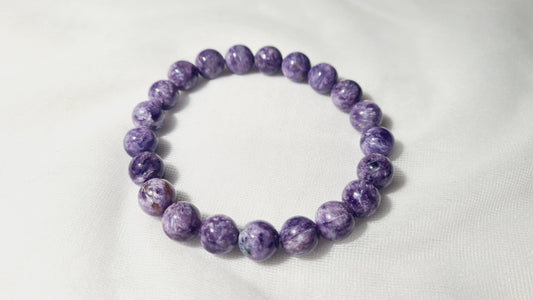 Charoite bead bracelet 8mm / 16.8cm