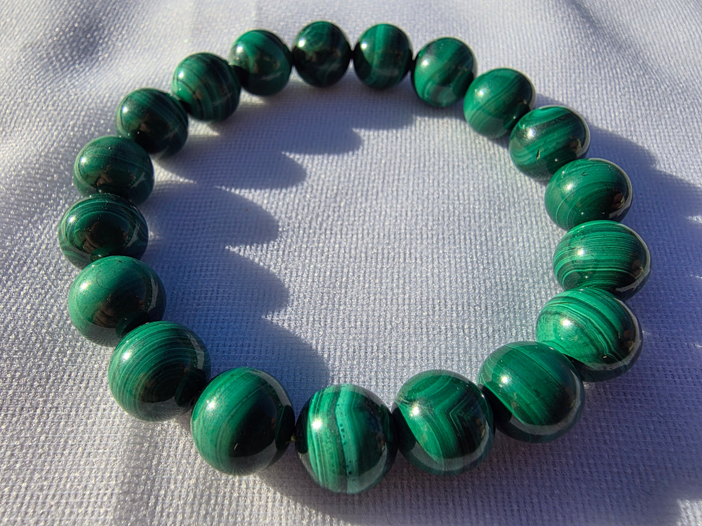 Bracelets de perles en Malachite 10mm