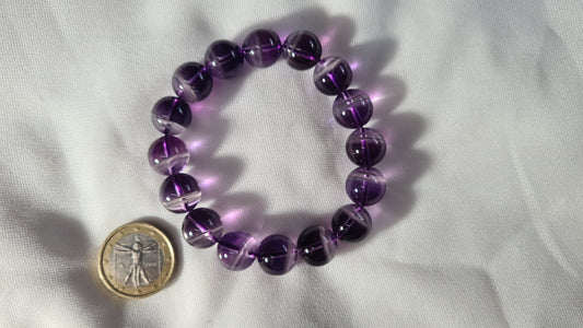 Amethyst Bead Bracelets 12mm / 19.2cm