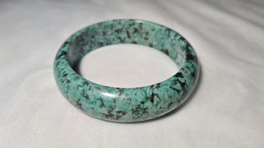 Bracelet massif "jonc" en turquoise