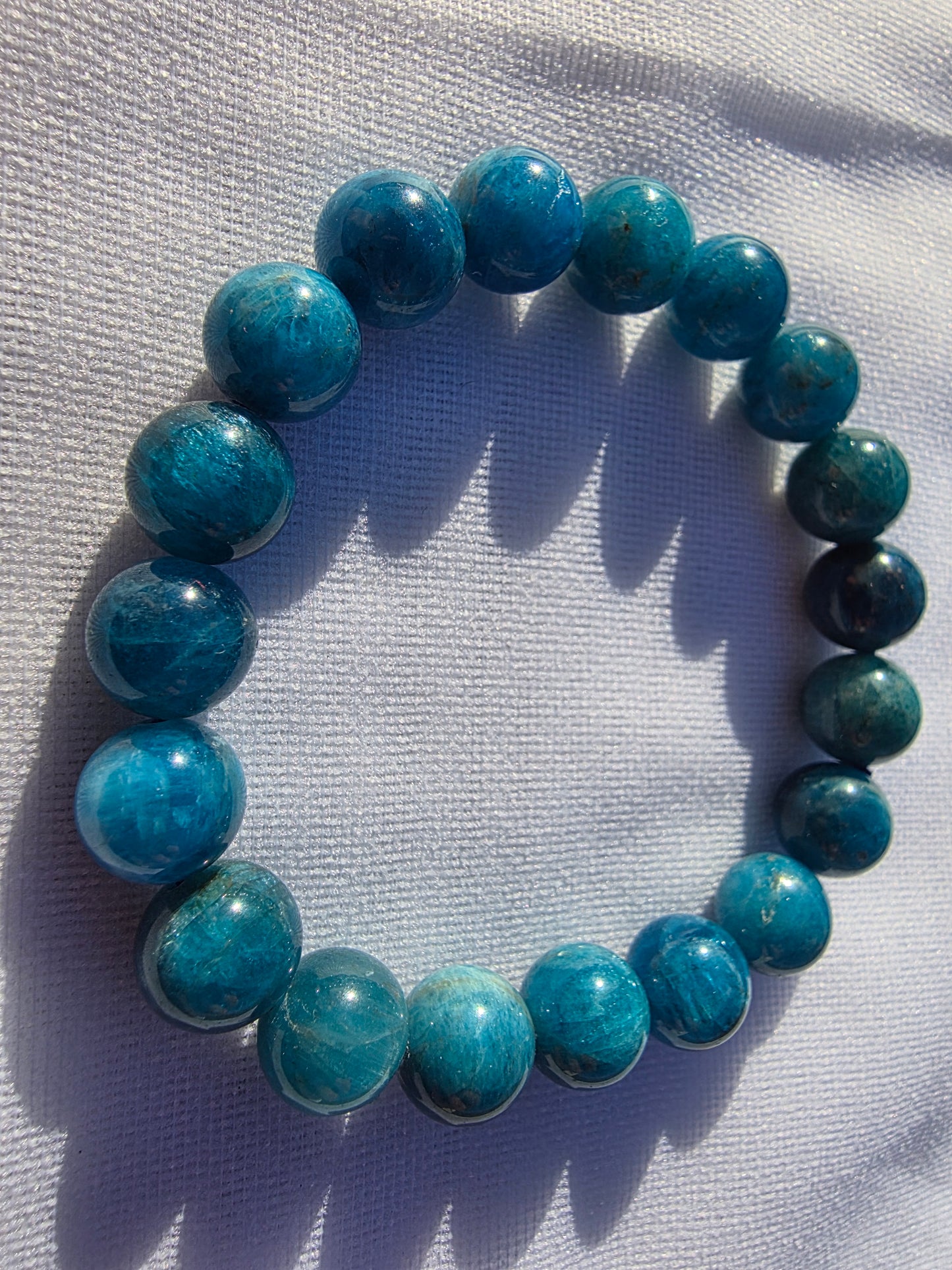 Bracelets de perles en Apatite 10mm