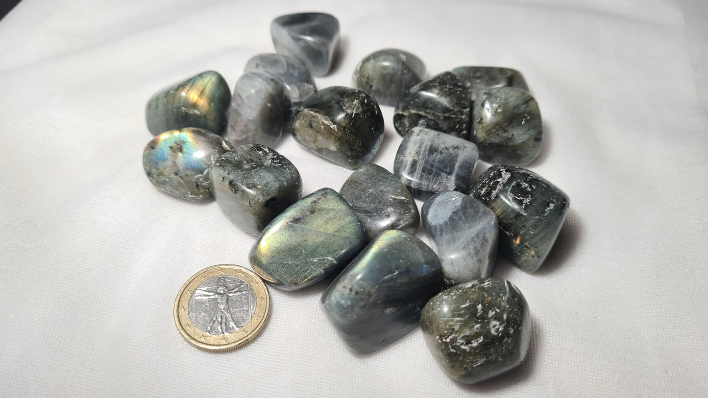 Pierres roulées de Labradorite (lots de 5)