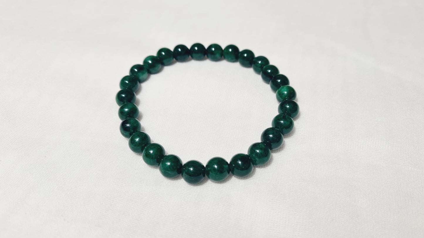 Bracelet en jade néphrite de Chine 8mm