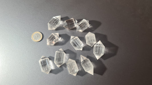 Cristaux intermédiaires quartz 12 faces