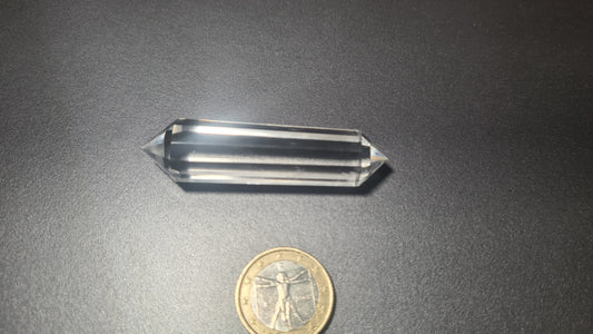 Cristal de quartz - 12 faces - 6.4 x 1.6 cm - 24g