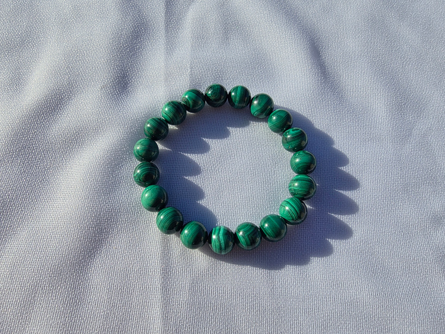Bracelets de perles en Malachite 10mm