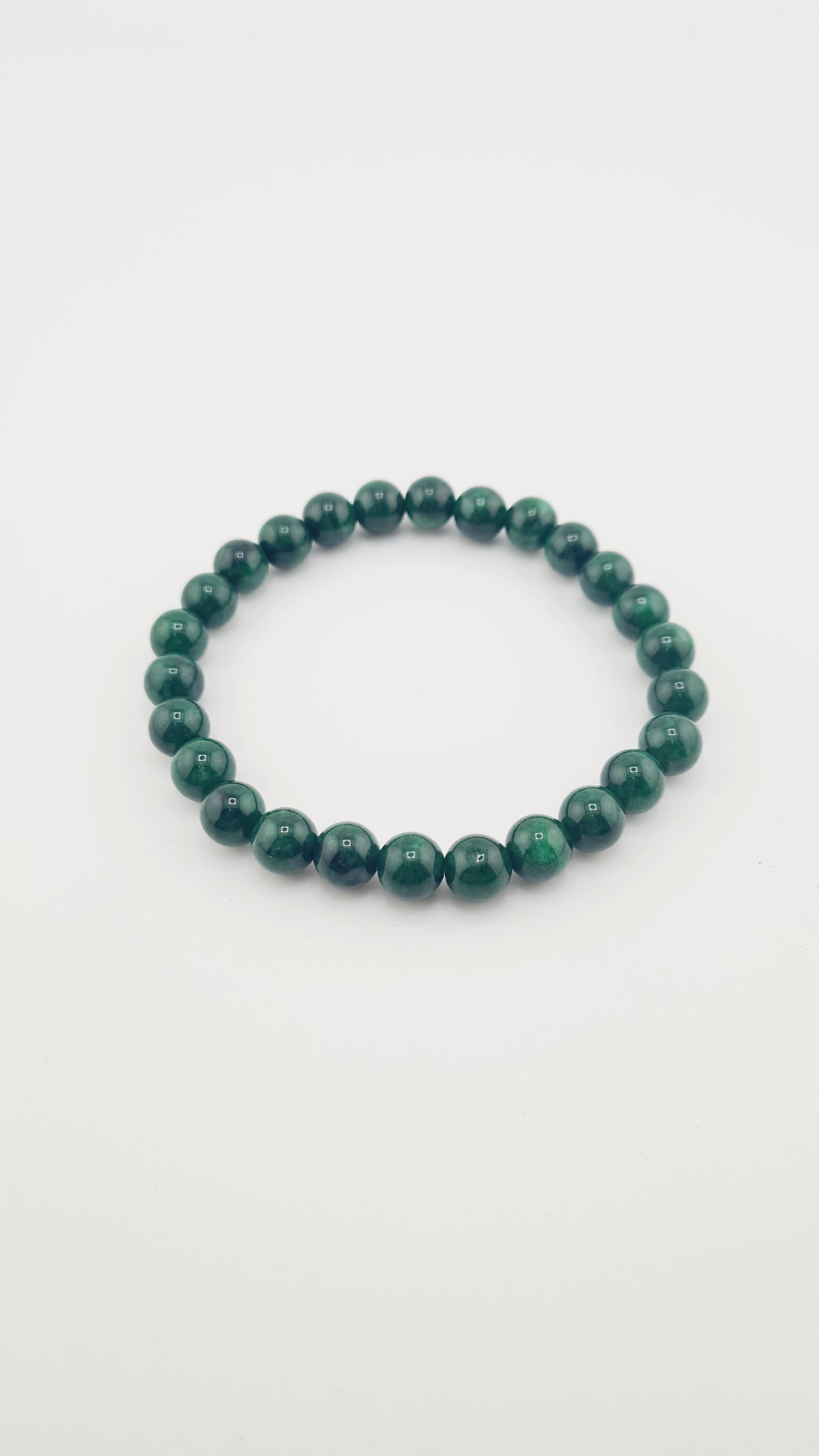 Bracelet en jade néphrite de Chine 8mm