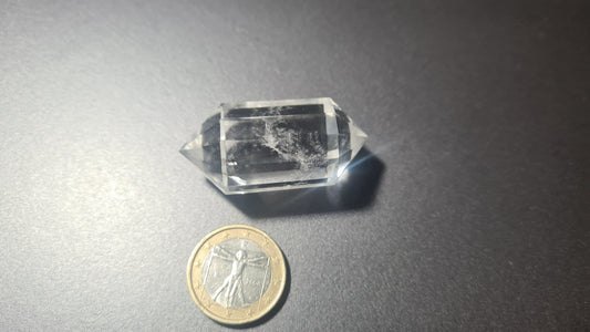 Cristal de quartz - 12 faces - 4.6 x 2.1 cm - 30g
